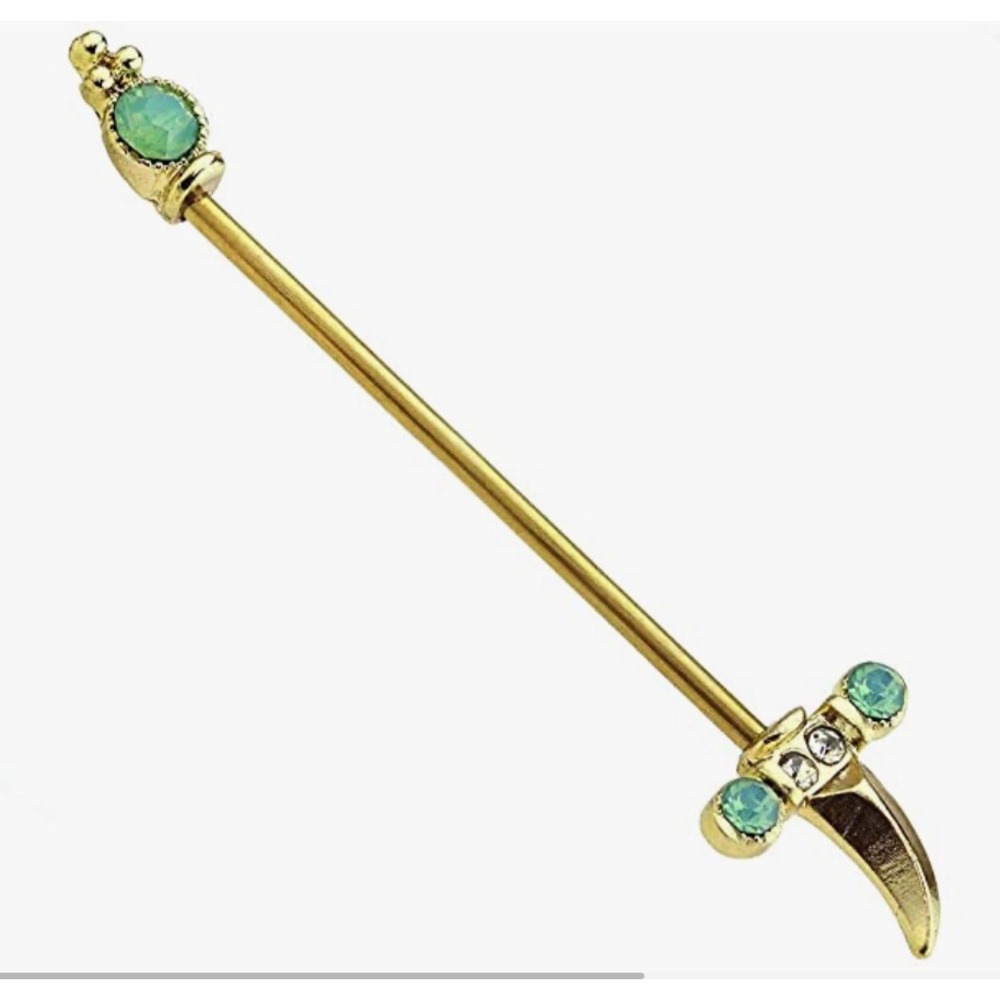 Unisex Persian Dagger 316L Surgical Steel Barbell
